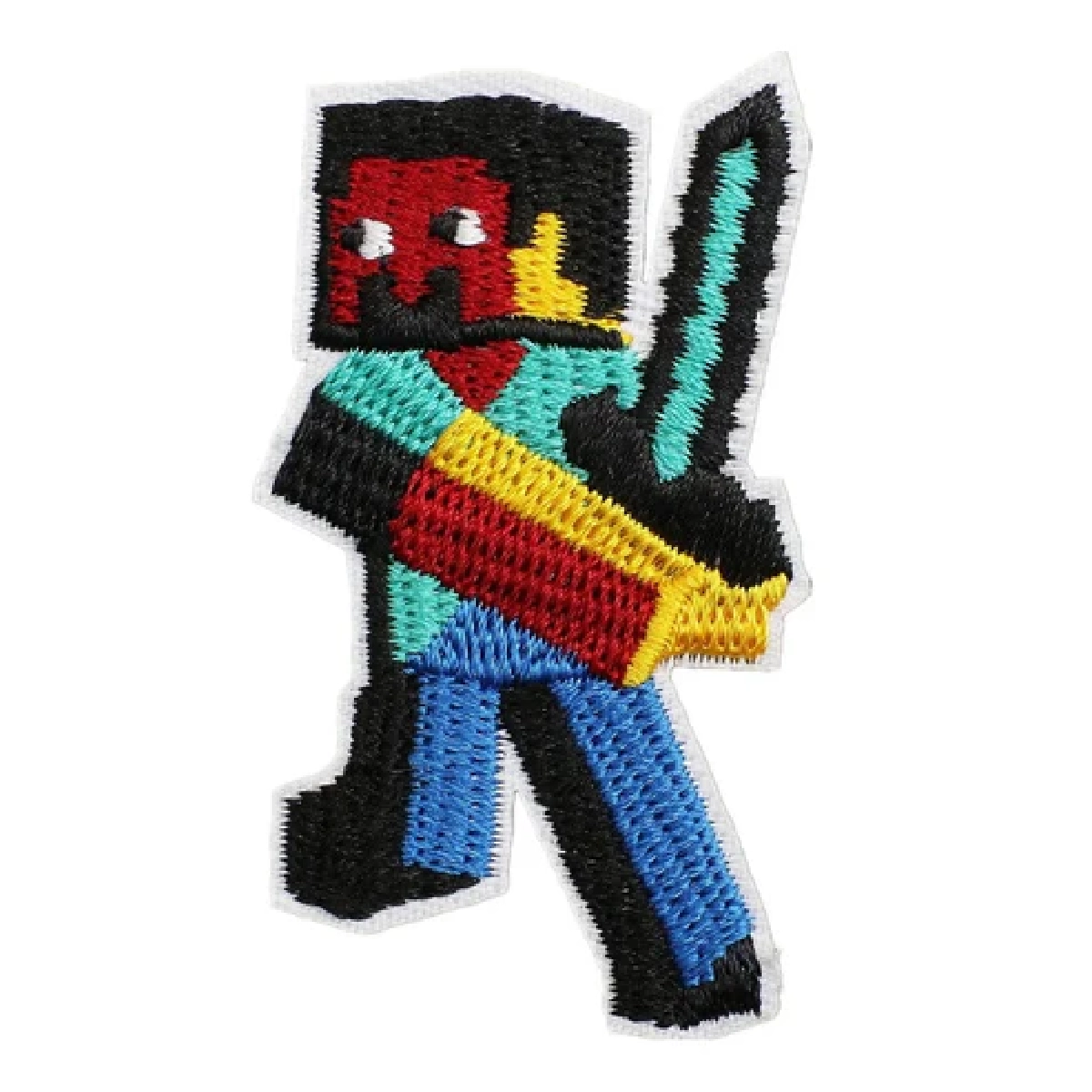 Minecraft Steve holding sword patch