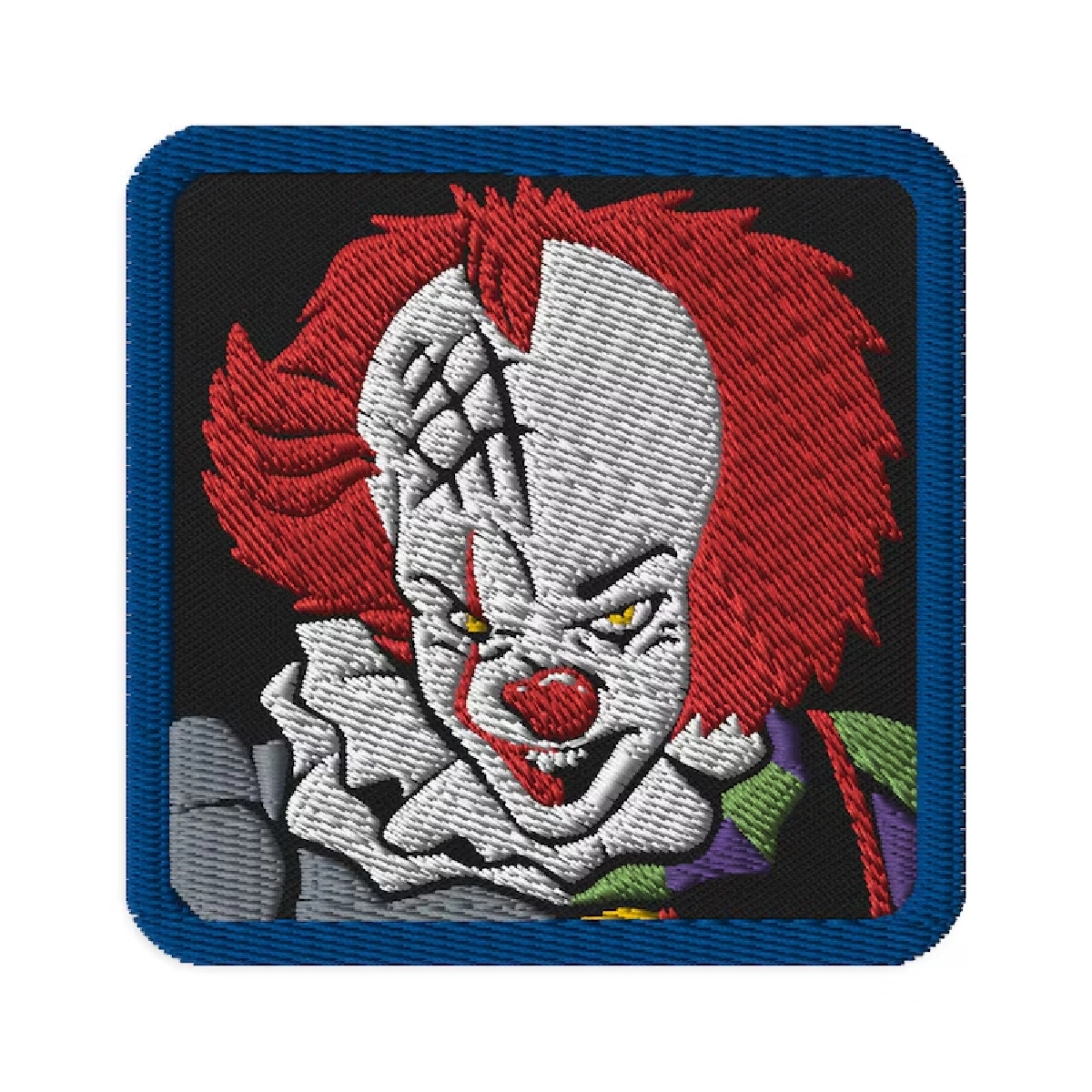 Pennywise Square Horror Clown Patch