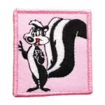 Looney Tunes Pepe Le Pew Pink Square Patch