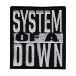 System of a Down Silver Band Logo Patch