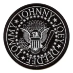 The Ramones Member Names Round Patch