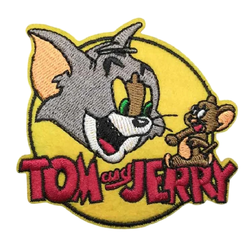 Tom and Jerry Cartoon Logo Patch