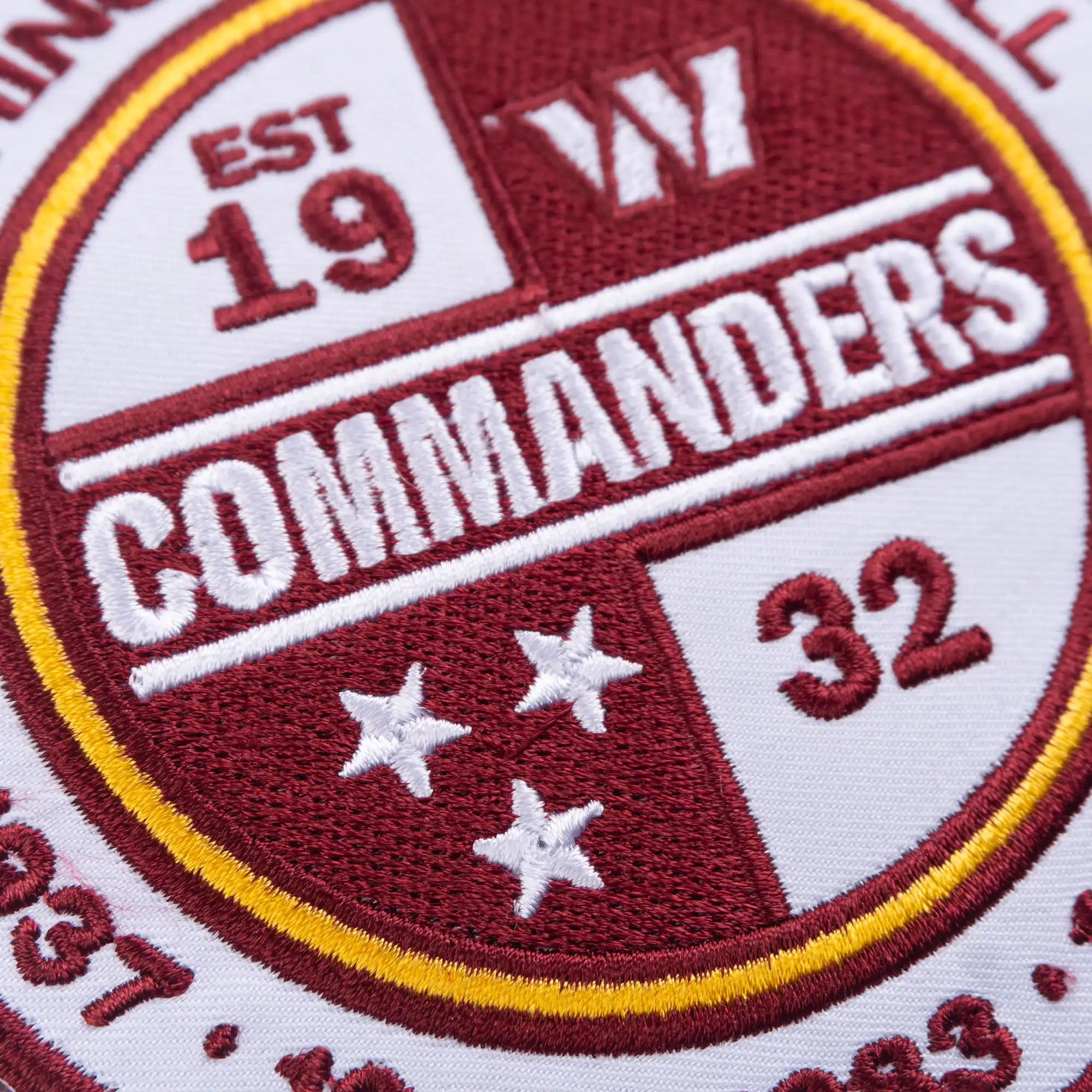 Washington Commanders Est 1932 3 Star Closeup Patch
