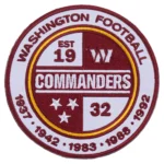 Washington Commanders Est 1932 W Three Star Patch