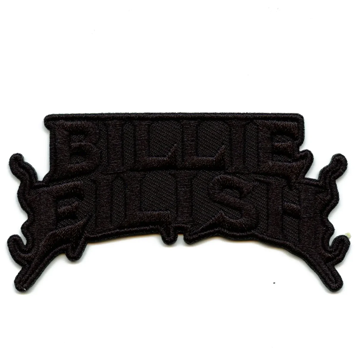 Billie Eilish Black Flames Logo Patch