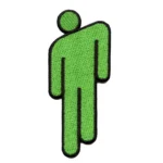 Billie Eilish Blohsh Stick Figure Green Patch