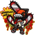Chainsaw Man Chibi Denji Splatter Patch