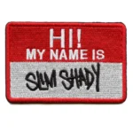 Eminem Hi My Name Is Slim Shady Name Tag Patch