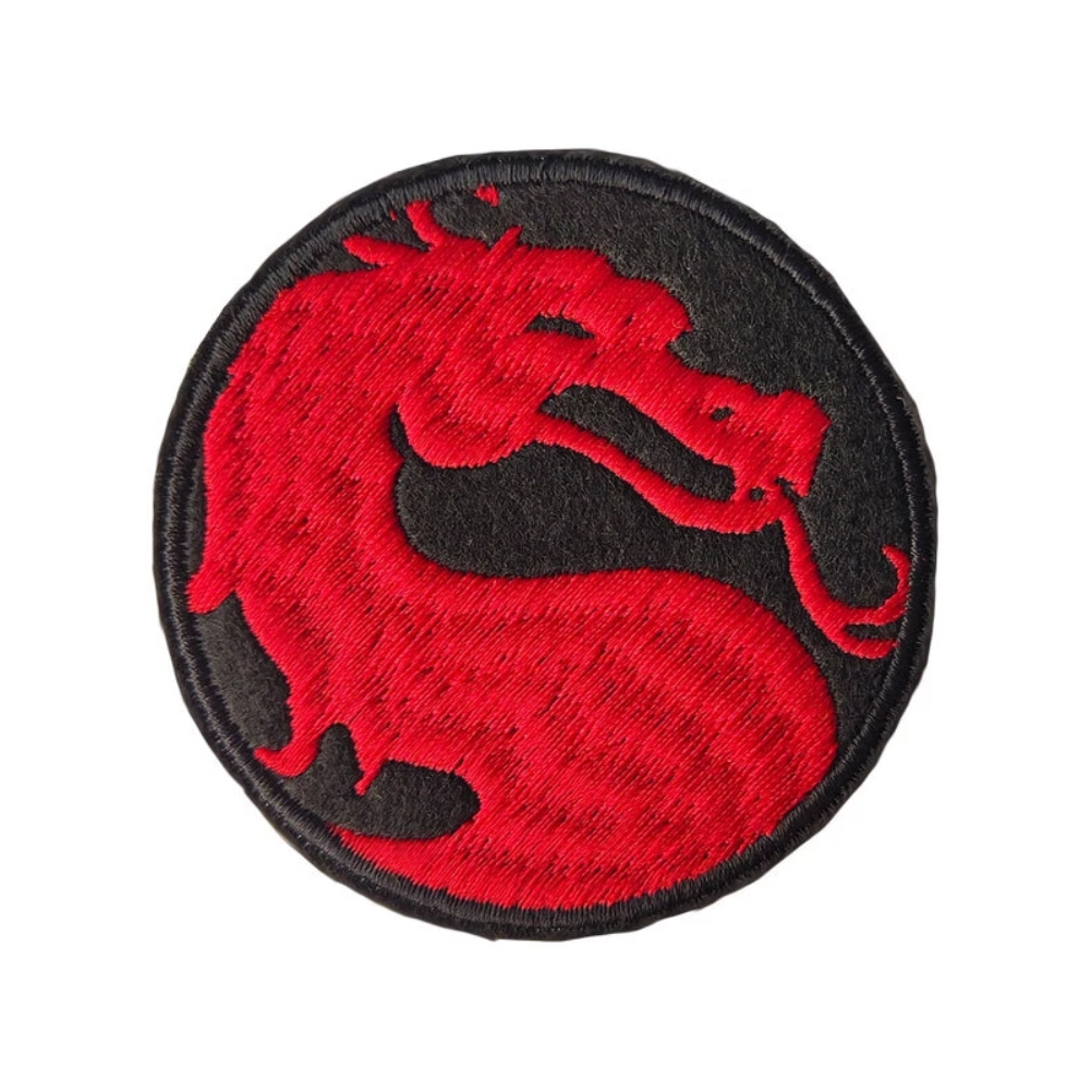Mortal Kombat Red Dragon Logo Patch