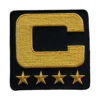 Nfl Captain 4 Star Gold C Patch
