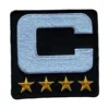Captain patch 4 gold star patch