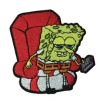 SpongeBob in Red Chair TV Remote Patch