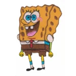 SpongeBob SquarePants Happy Embroidered Patch