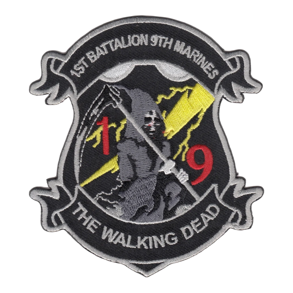 USMC 1st Battalion 9th Marines Shiled Patch