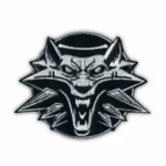 The Witcher White Wolf Medallion Patch