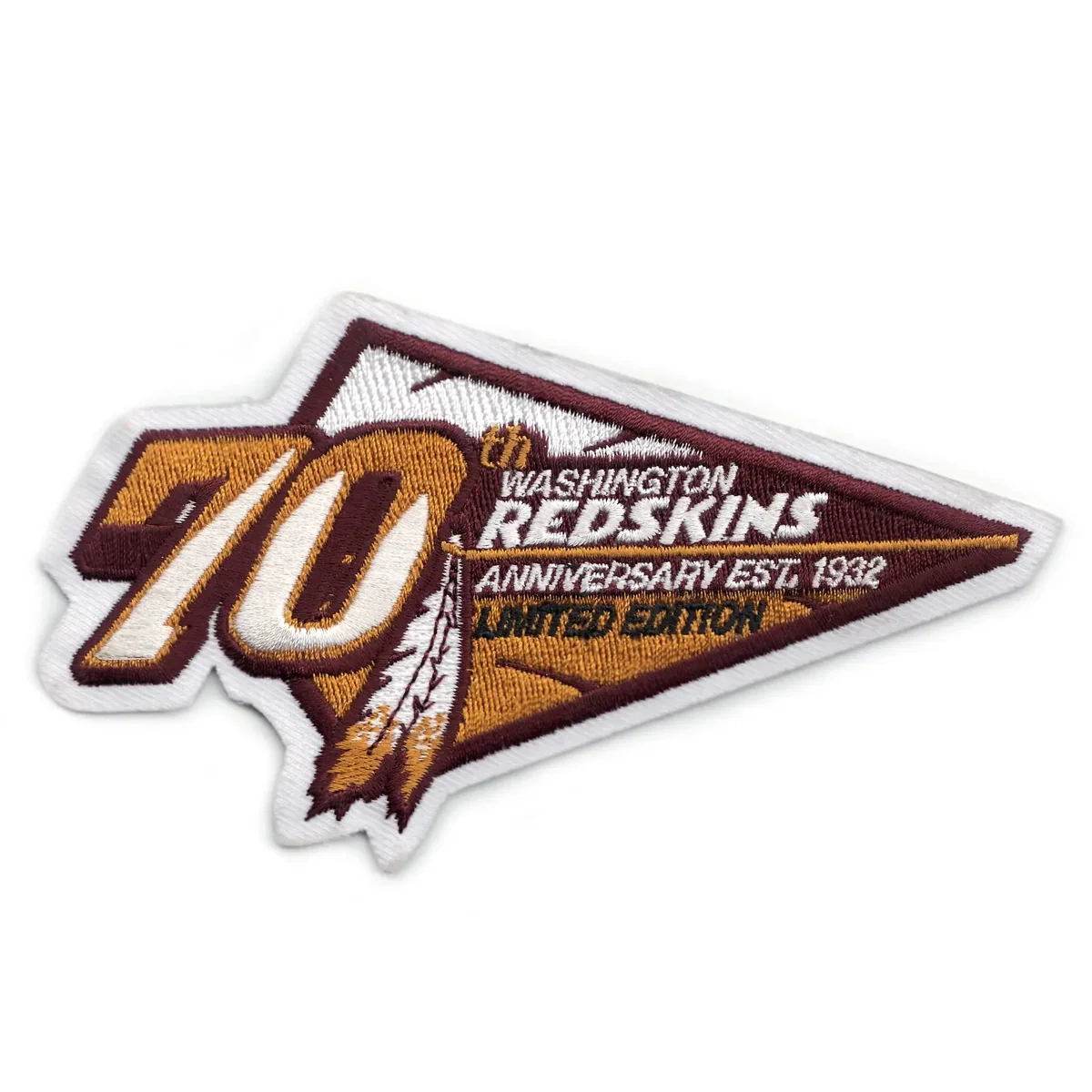 70th Washington Redskins Anniversary EST, 1932 Patch