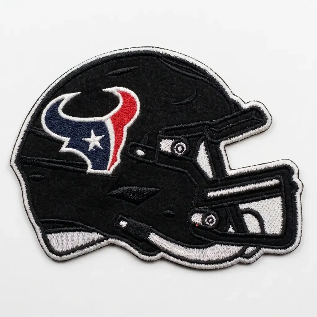 Houston texans helmet embroidered patch