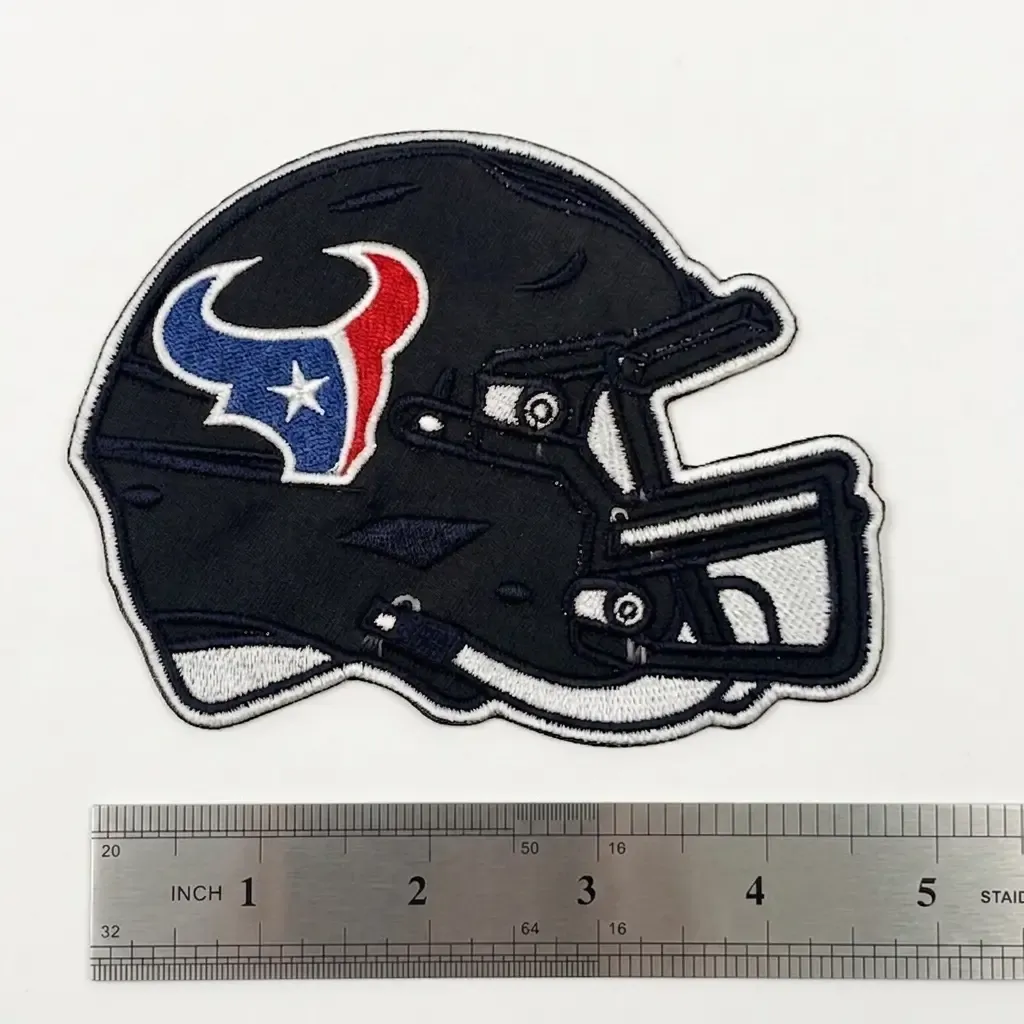 Houston texans vintage football helmet embroidered patch